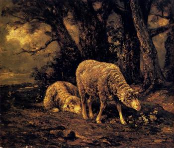 埃米爾 查爾斯 雅尅 Sheep In A Forest